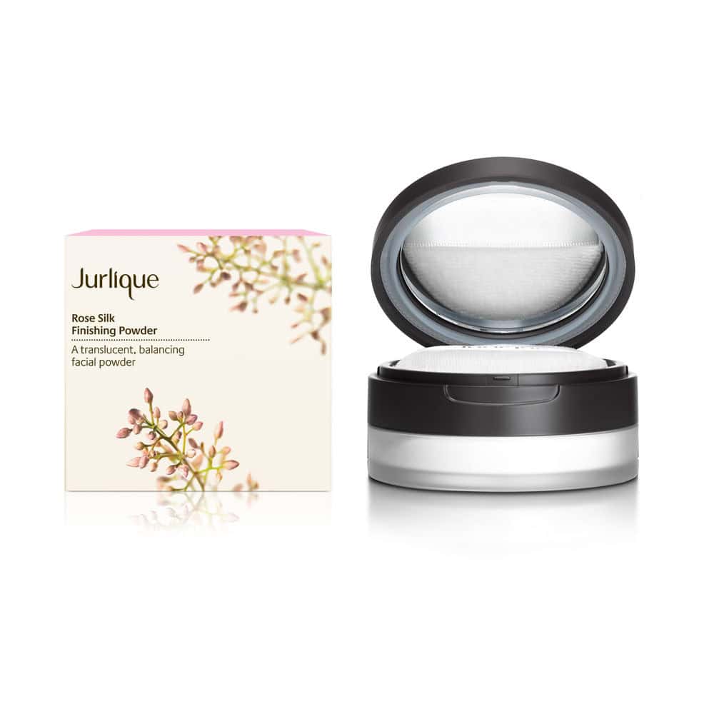 Jurlique Rose Silk Finishing Powder container in a 0.35 oz size