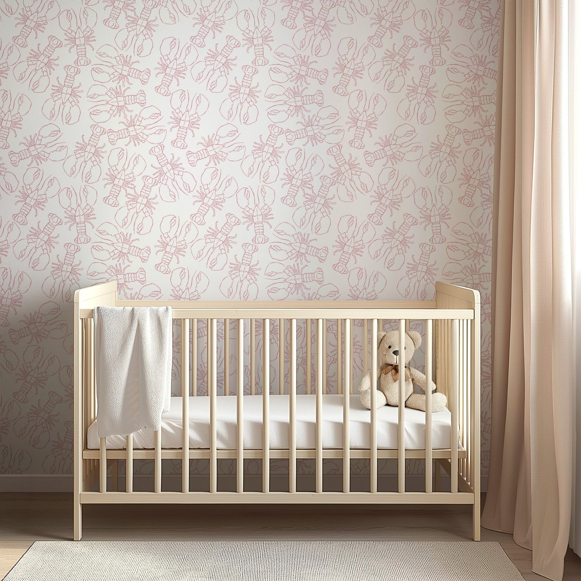 Lachlan Animal Print Wallpaper - Coastal Whimsical Decor