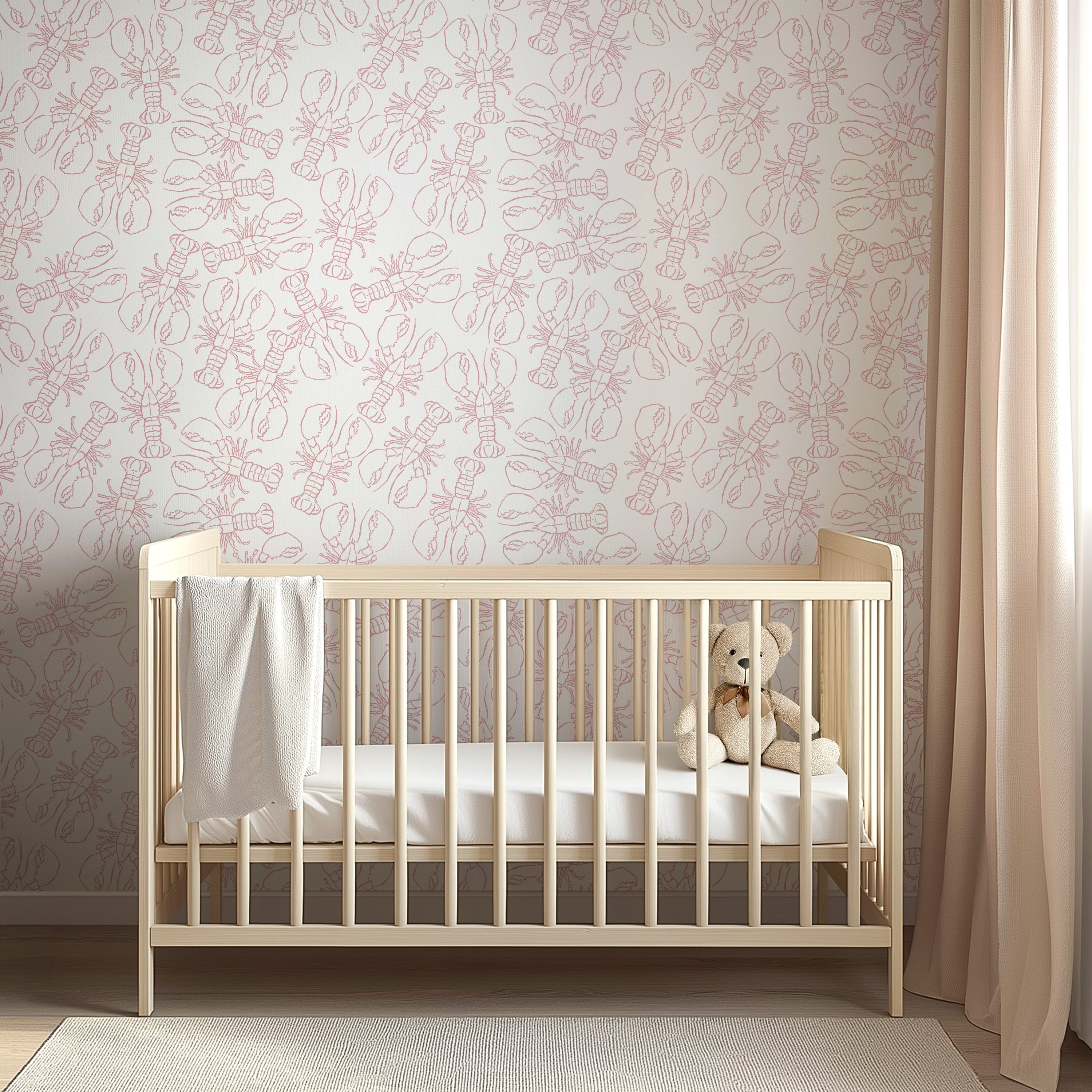 Lachlan Animal Print Wallpaper - Coastal Whimsical Decor