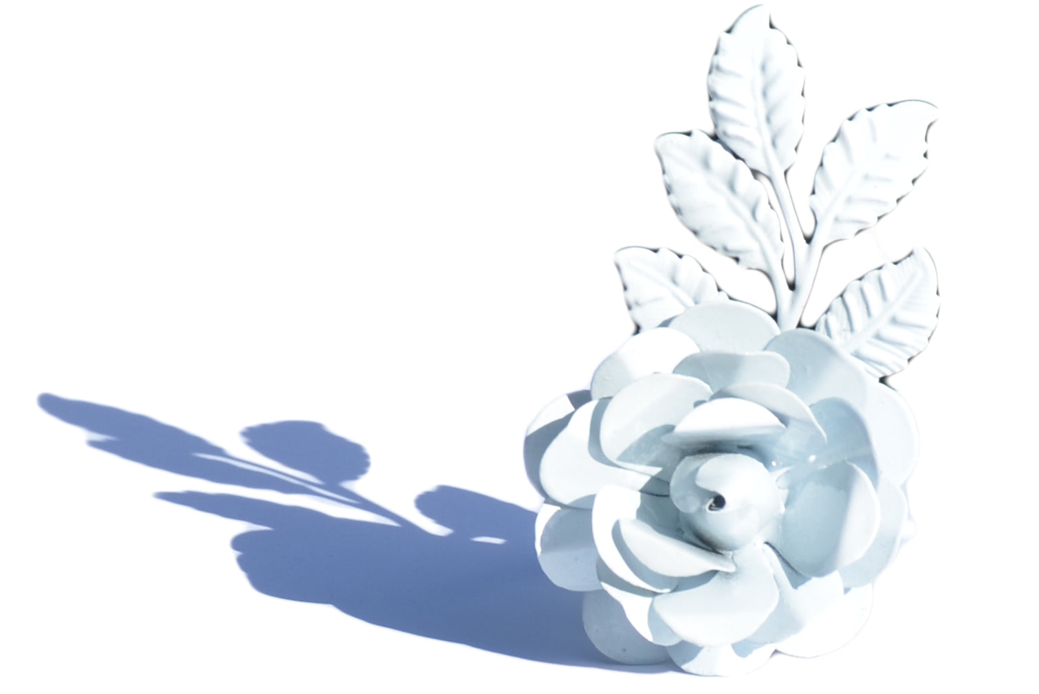 Vibhsa White Rose Set of 8 Napkin Rings