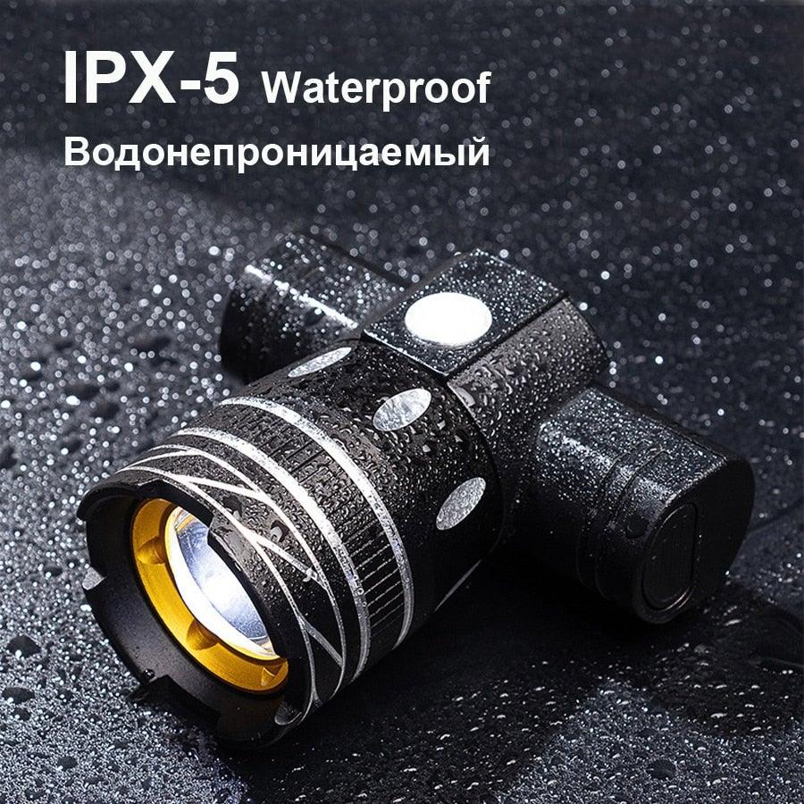 800 Lumen LED Bike Light Set, USB Rechargeable Waterproof Headlight
