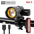 800 Lumen LED Bike Light Set, USB Rechargeable Waterproof Headlight