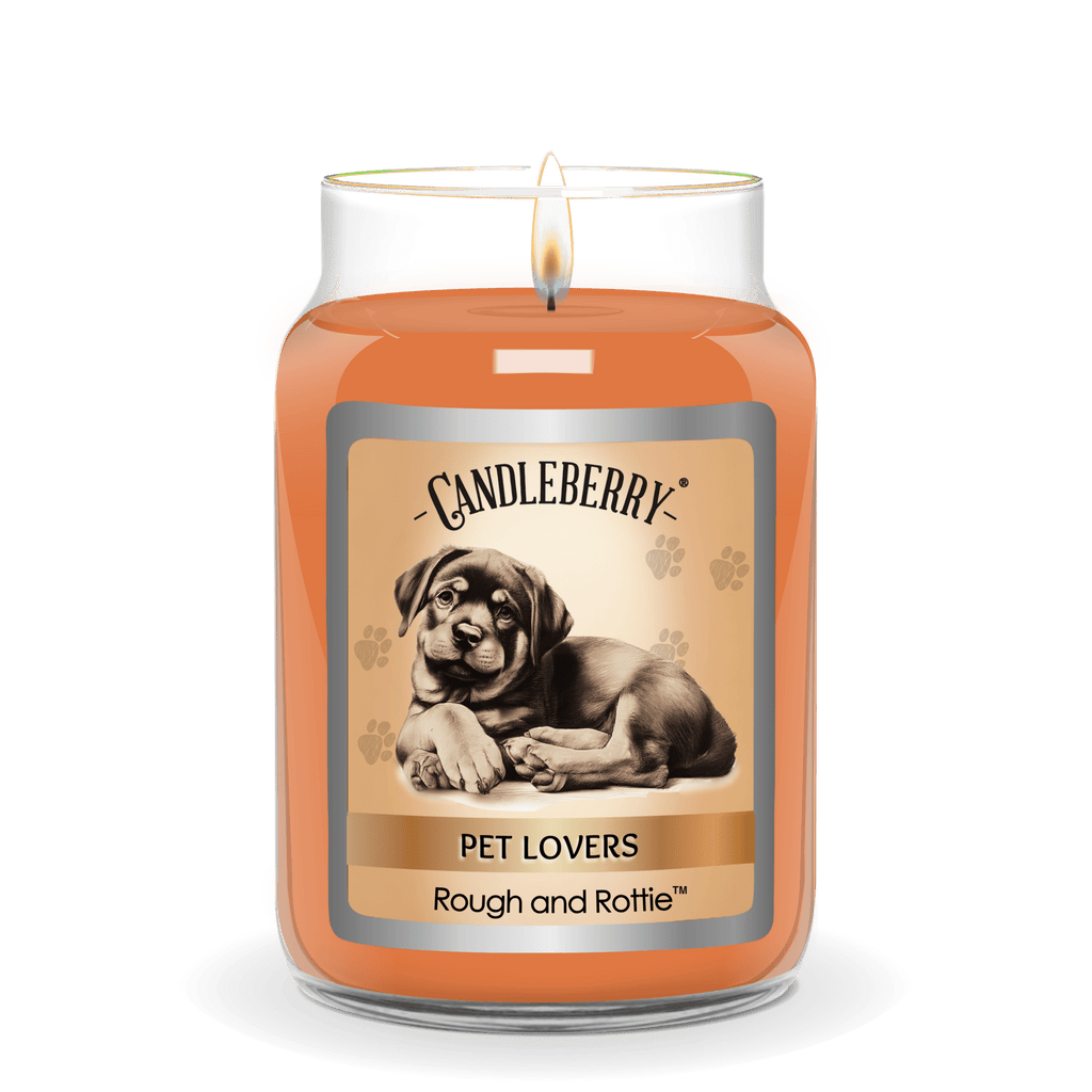 Rough and Rottie Large Jar Candle | Praline & Pecan Soy Blend