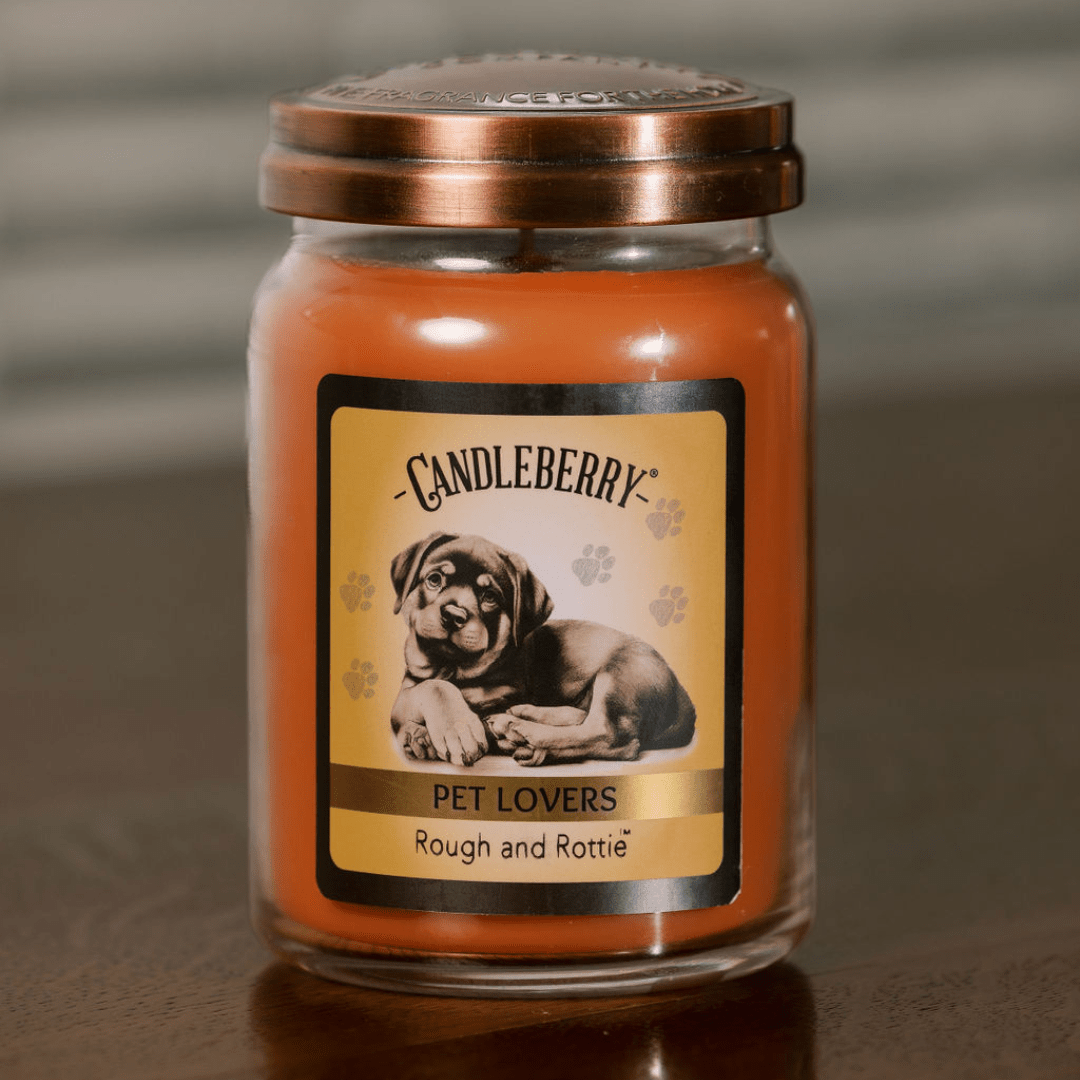 Rough and Rottie Large Jar Candle | Praline & Pecan Soy Blend