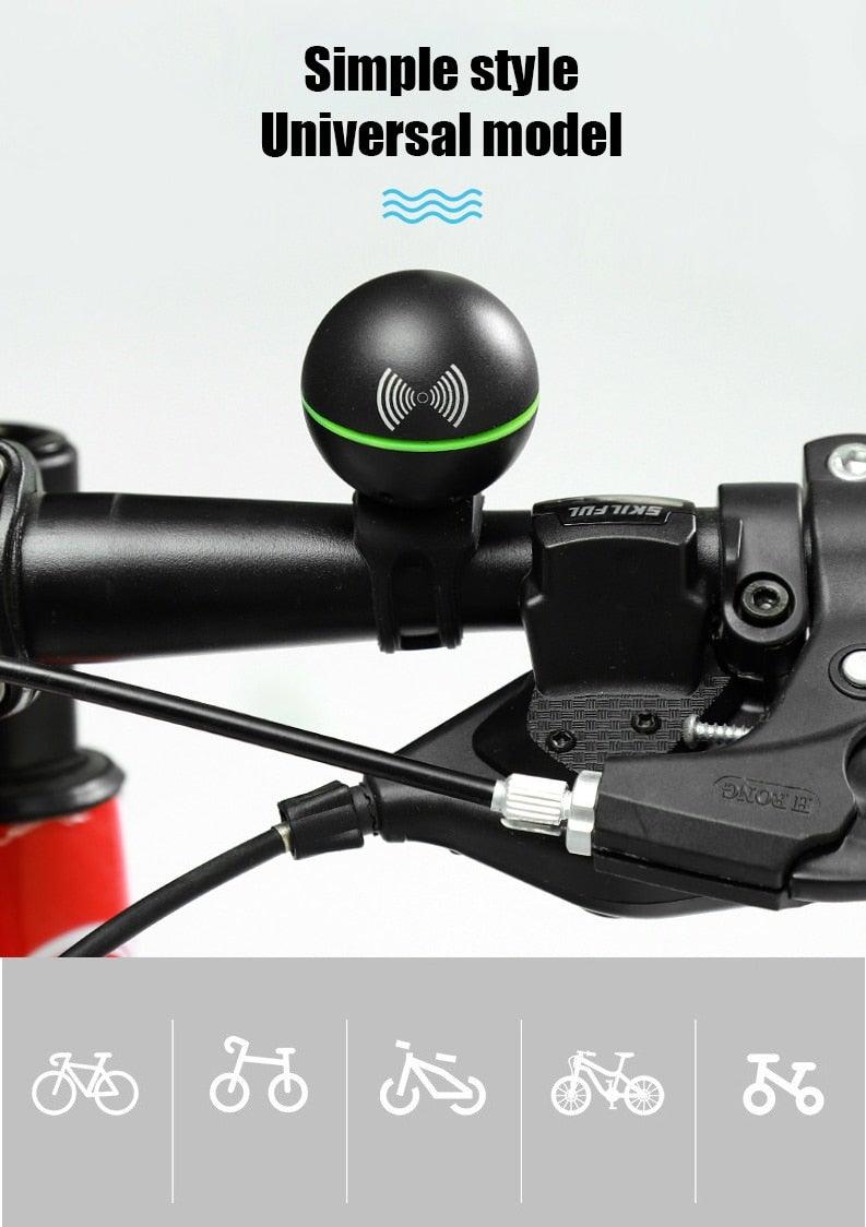 Modern Round Bicycle Bell Electric Horn 130db With 3 Sound Modes