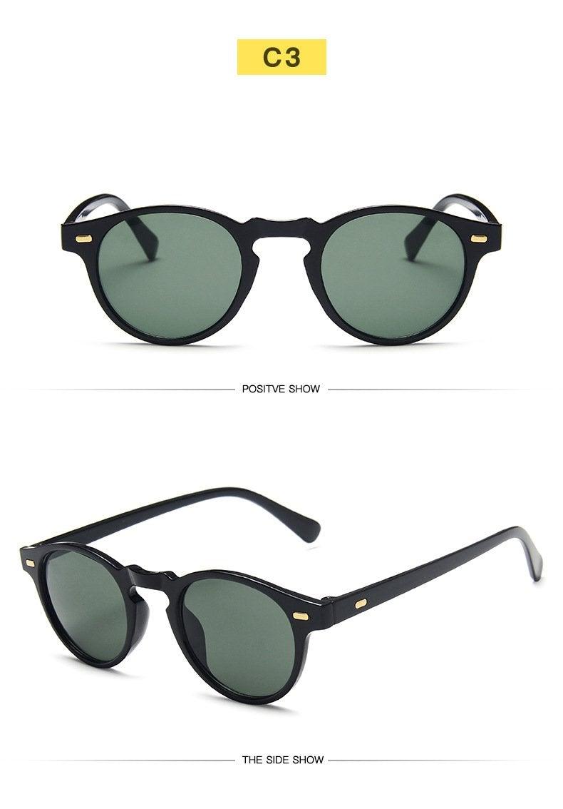 Vintage Square Frame Sunglasses with UV400 Protection for Unisex