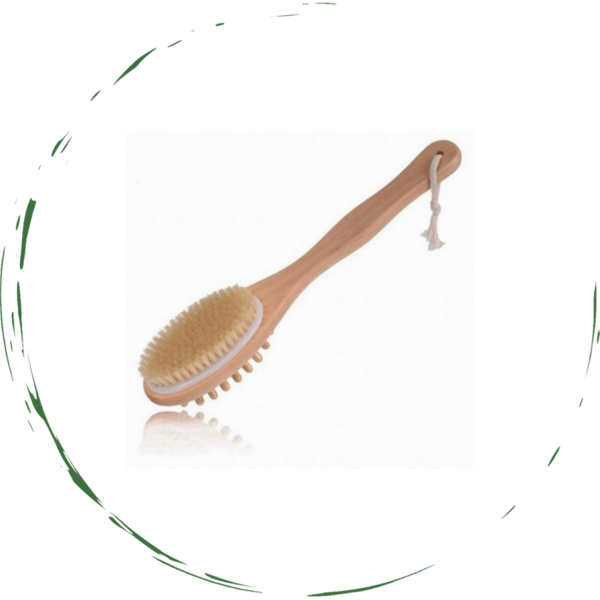 Wooden Dual-Purpose Bath and Massage Body Brush 13.7 Inch - Image 2