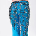Belly Dance Sequins Triangular Waist Scarf for Performance