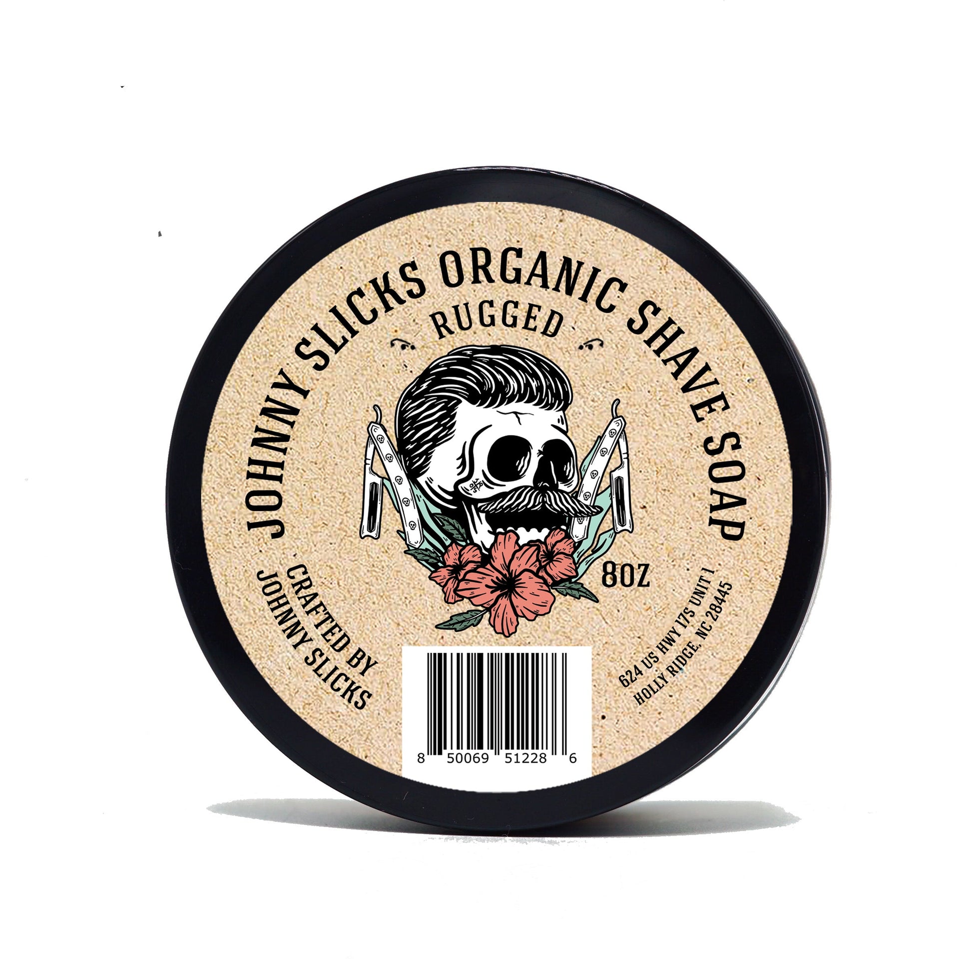 Organic Shave Soap for Men - Smooth Irritation Free Shave 8oz - Image 2