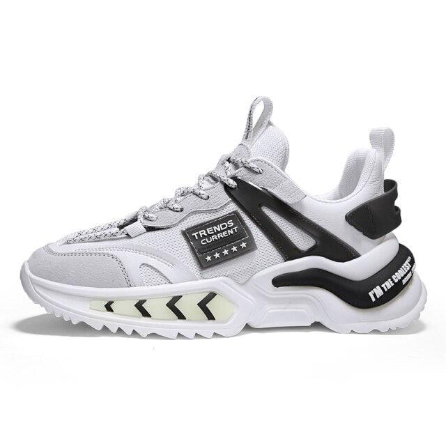 Black Breathable Mesh Slip-On Men's Walking & Gym Sneakers
