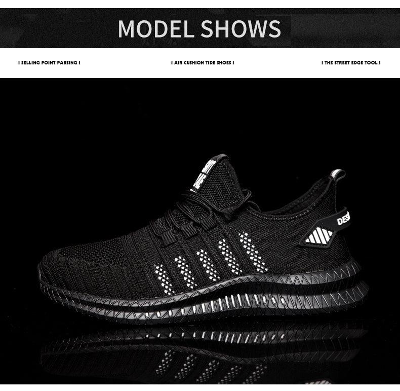 Men's Lightweight Knit Sport Sneakers - Modern Athletic Shoes