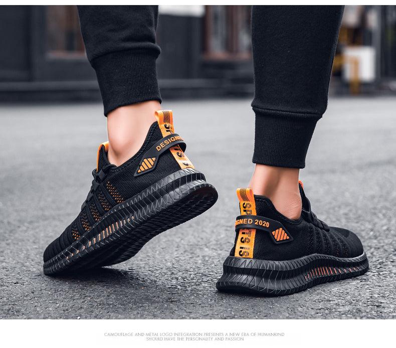 Men's Lightweight Knit Sport Sneakers - Modern Athletic Shoes