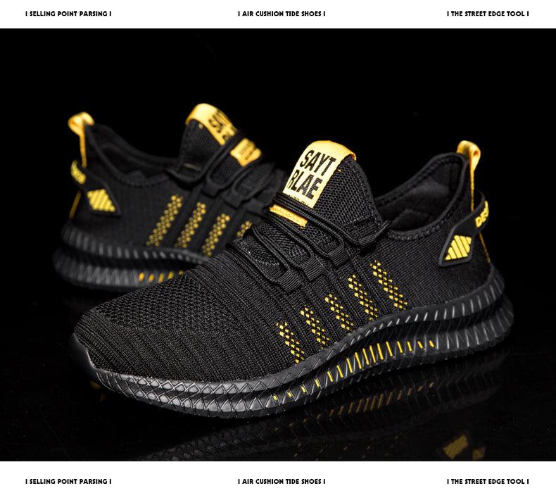 Men's Lightweight Knit Sport Sneakers - Modern Athletic Shoes