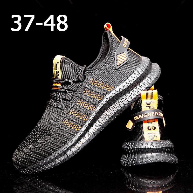 Men's Lightweight Knit Sport Sneakers - Modern Athletic Shoes