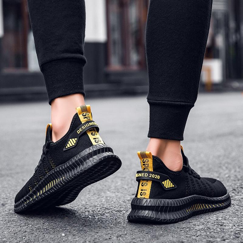 Men's Lightweight Knit Sport Sneakers - Modern Athletic Shoes