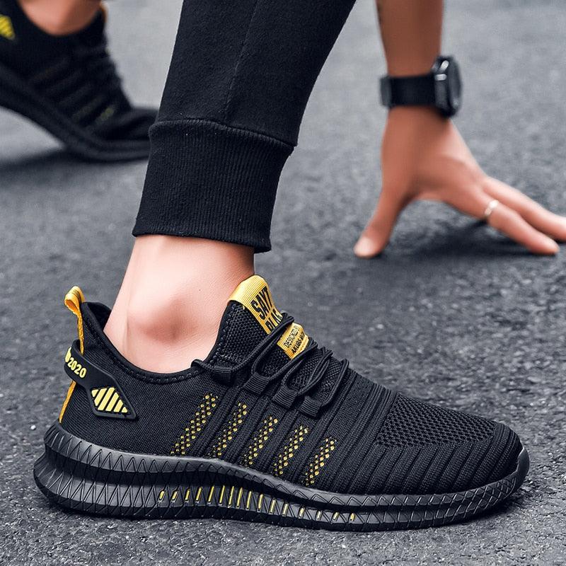 Men's Lightweight Knit Sport Sneakers - Modern Athletic Shoes