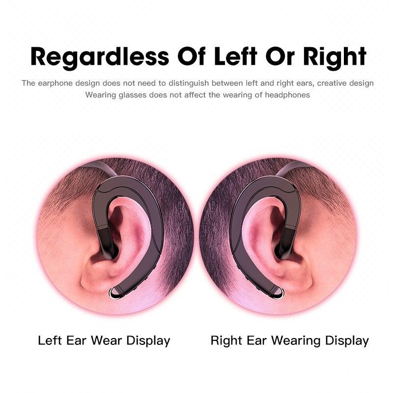 IPX7 Waterproof Wireless Bone Conduction Headphones with Mic