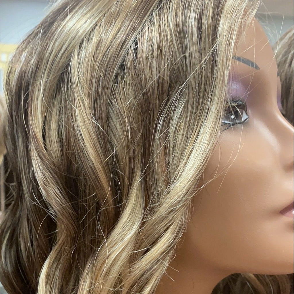 Runway Waves Women's Long Layered Wig - Auburn and Platinum Blonde