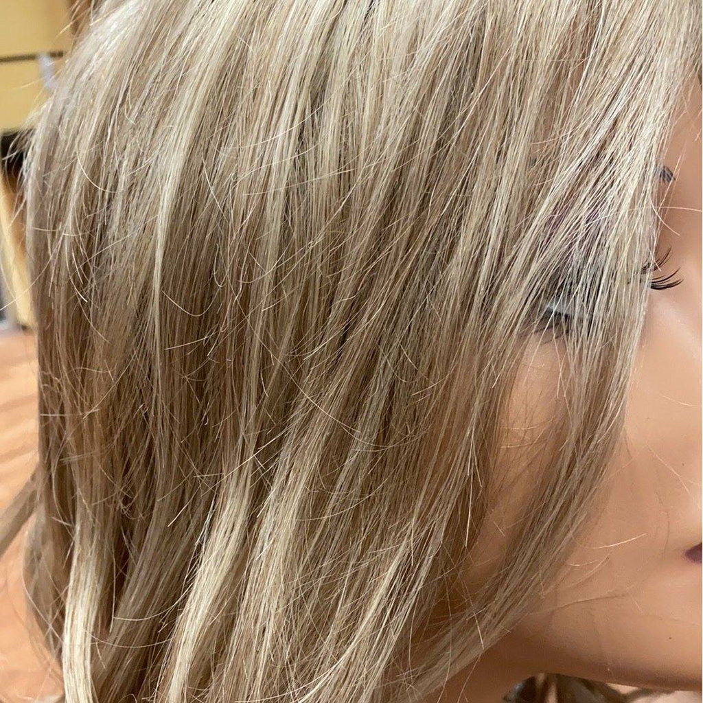 Runway Waves Women's Long Layered Wig - Auburn and Platinum Blonde