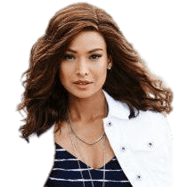 Runway Waves Women's Long Layered Wig - Auburn and Platinum Blonde