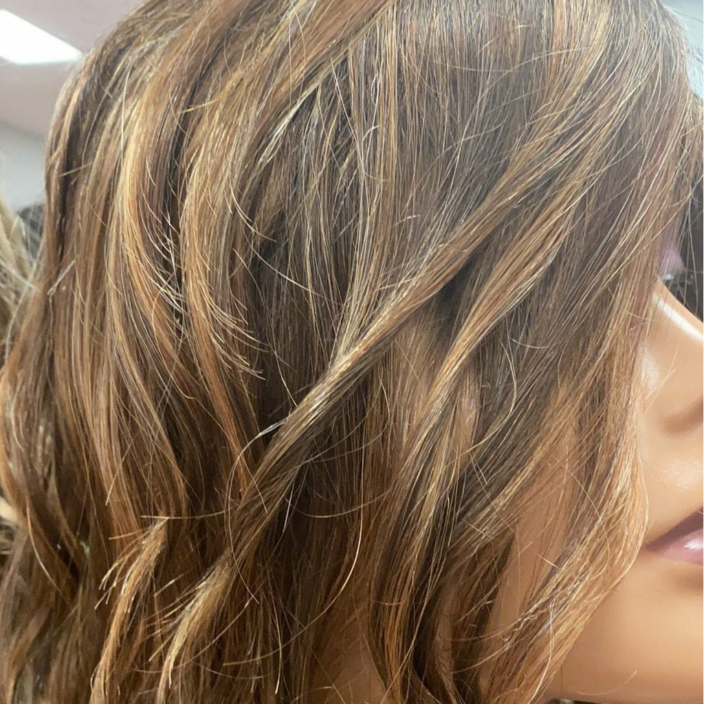 Runway Waves Women's Long Layered Wig - Auburn and Platinum Blonde