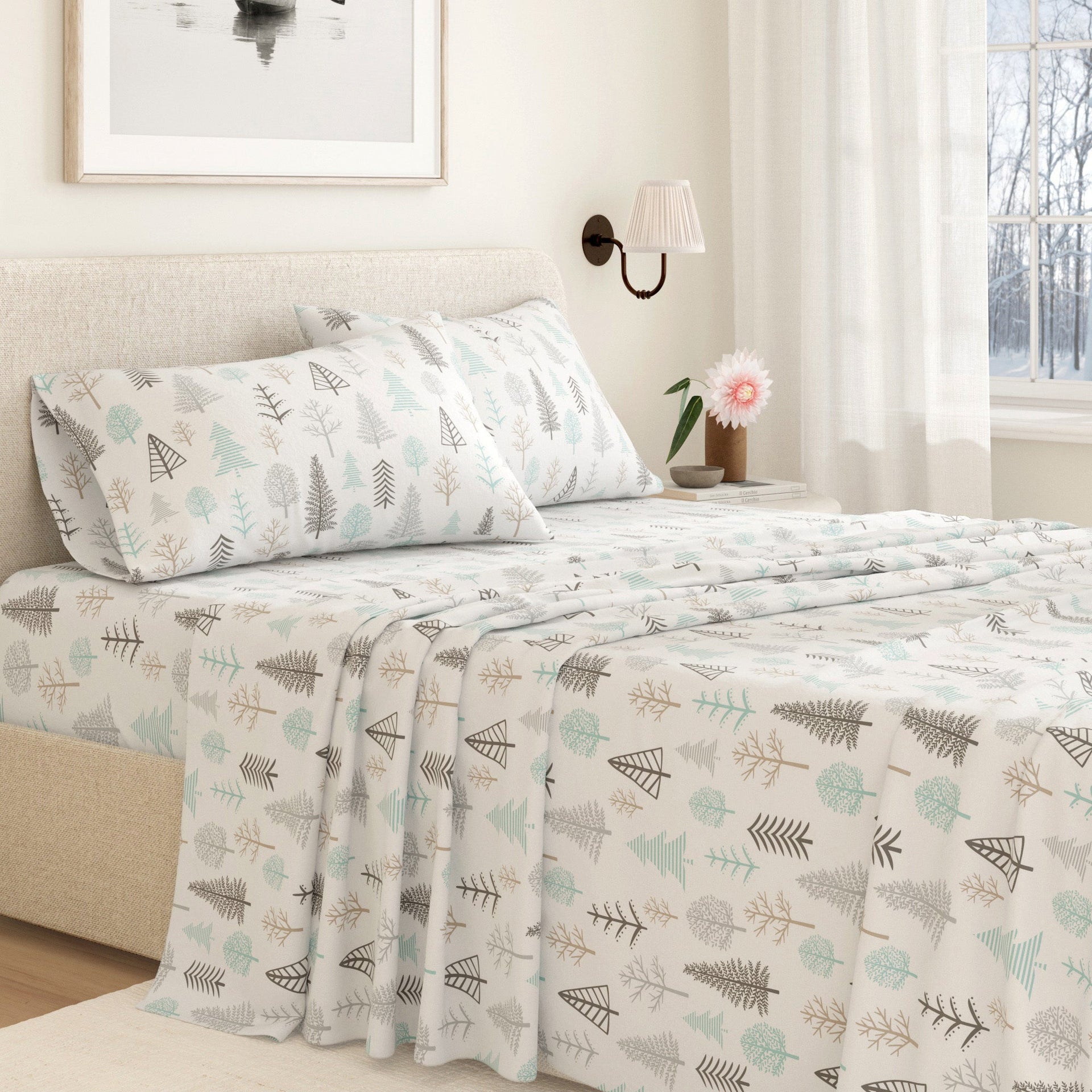 Turkish Cotton Flannel Sheet - Lakeview Collection