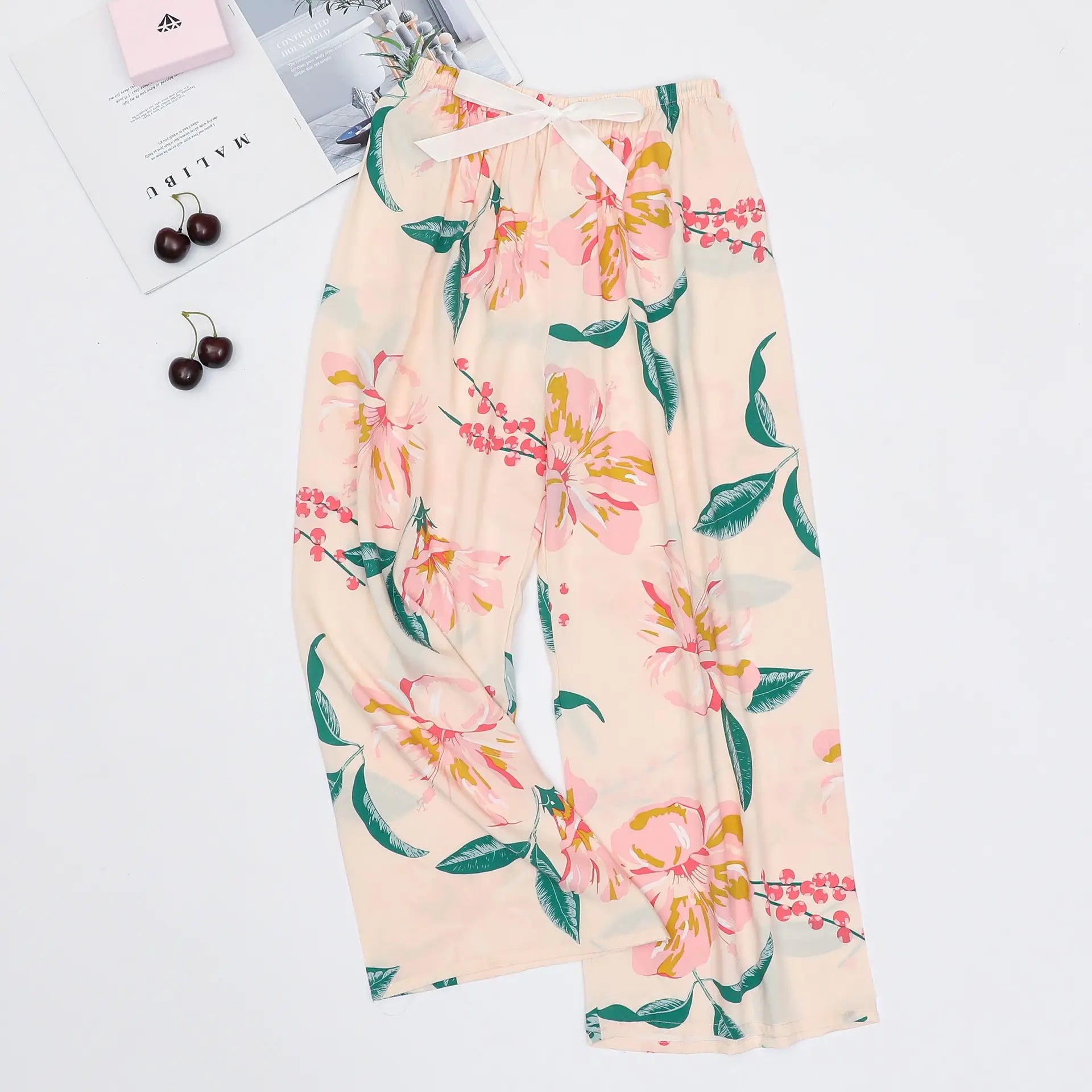 Women's Loose Casual Printed Pajama Sleep Pants - Image 19