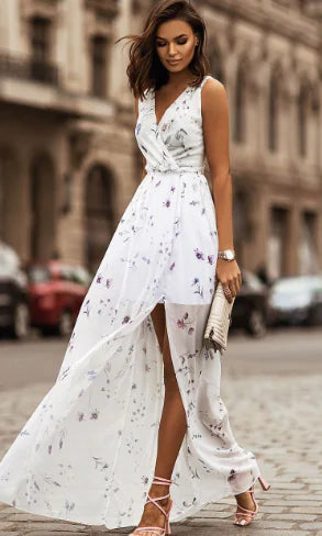 Women's Floral Sling Dress – Casual Summer Style