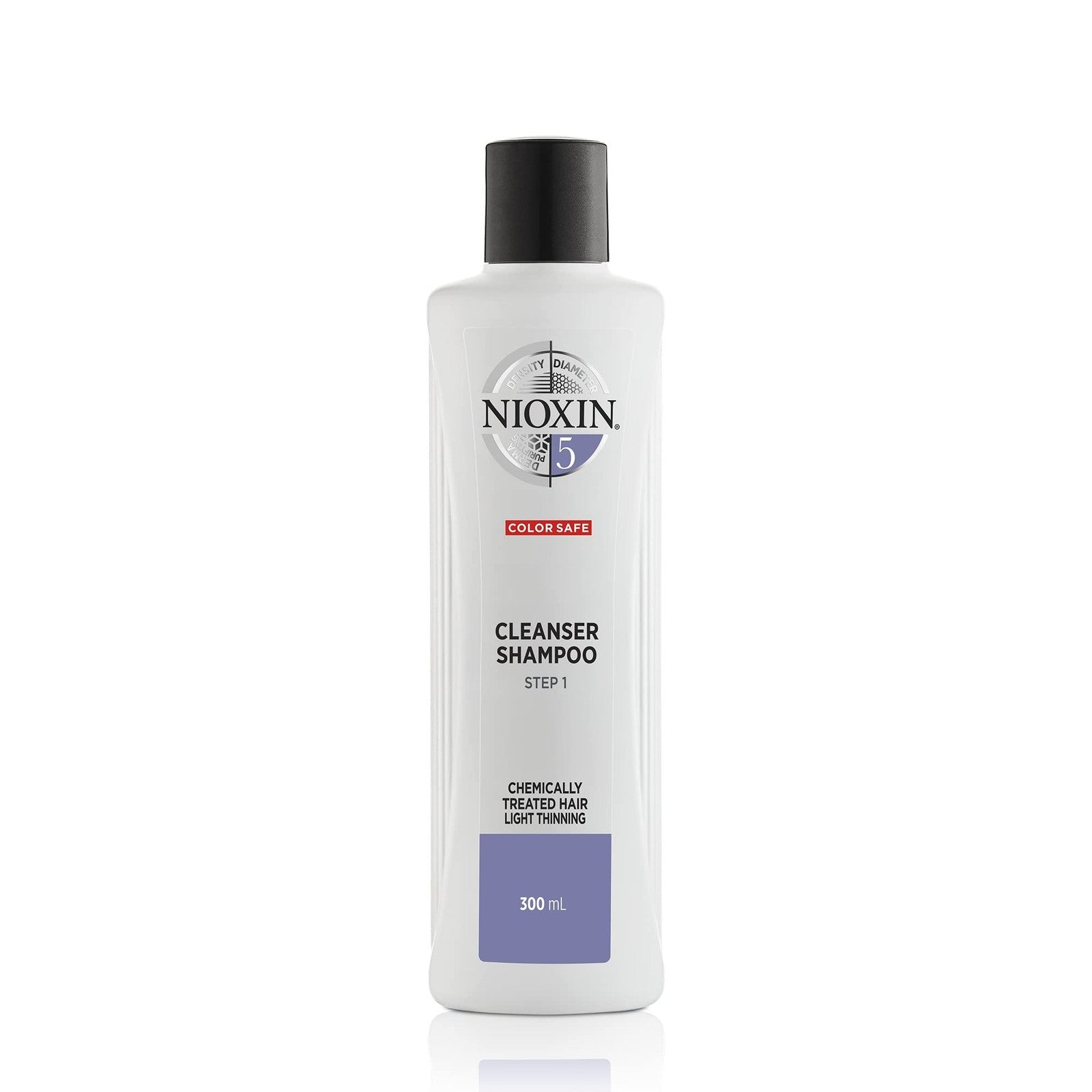 Nioxin System 5 Cleanser Shampoo bottle for fine, chemically-treated hair