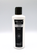 Nioxin Scalp Optimizing Cleanser bottle used for purifying the scalp and promoting healthy hair growth.