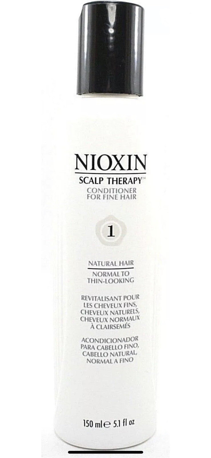 Nioxin System 1 Scalp Therapy Conditioner bottle for fine thinning hair