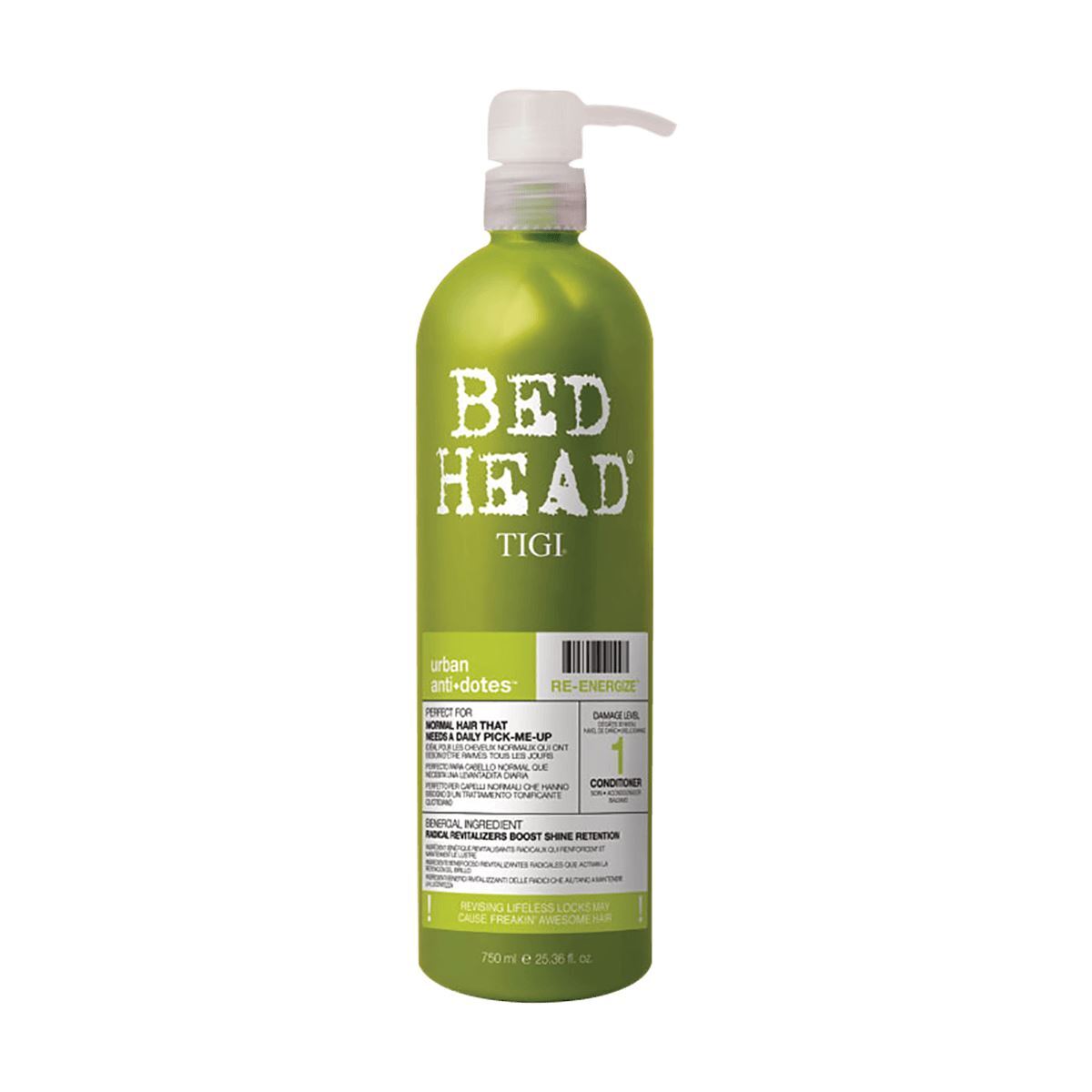 TIGI Bed Head Urban Antidotes Re-Energize Conditioner bottle for shiny, healthy hair