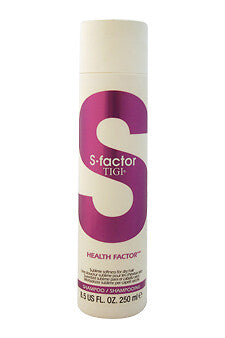 TIGI S-Factor Health Factor Shampoo 8.5 oz bottle for shiny and strong hair