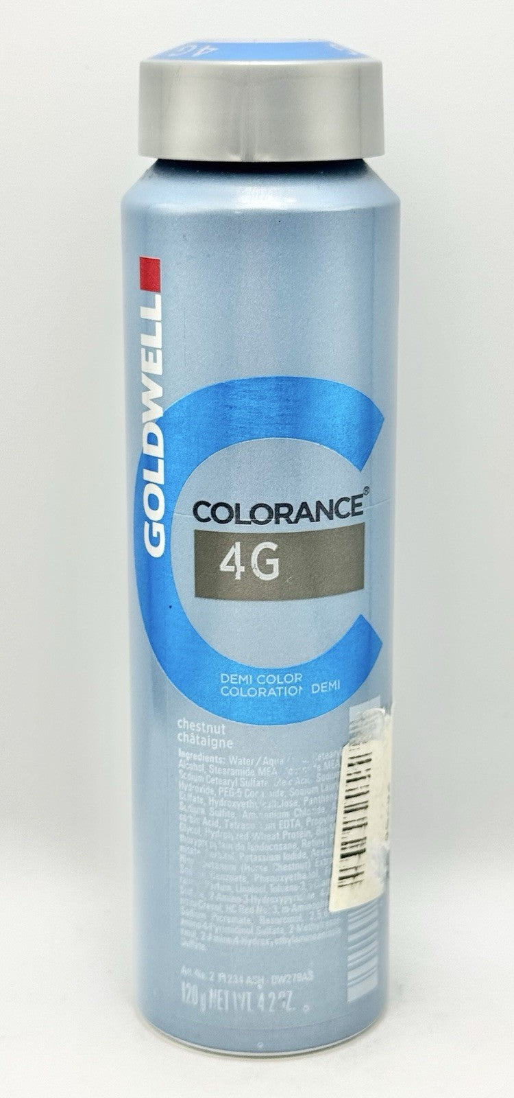 Goldwell Colorance Demi-Permanent Hair Color 7G Chestnut 4.2 oz canister.