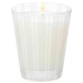Nest New York Bamboo scented candle in a elegant glass vessel on a marble surface
