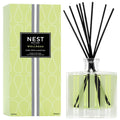 Modern glass reed diffuser with Lime Zest & Matcha fragrance