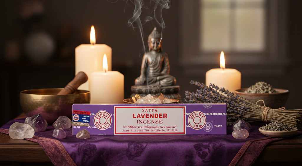 Satya Lavender Incense Sticks for Relaxation and Aromatherapy