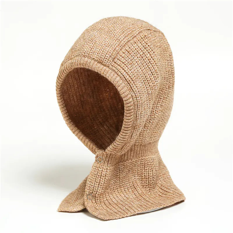 Women's Winter Knitted Cap and Warm Scarf Set