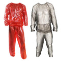 Heavy Duty Sauna Suits for Women Men Weight Loss Exercise 2 Piece Transparent Sweat Suit (Black XX-Large)