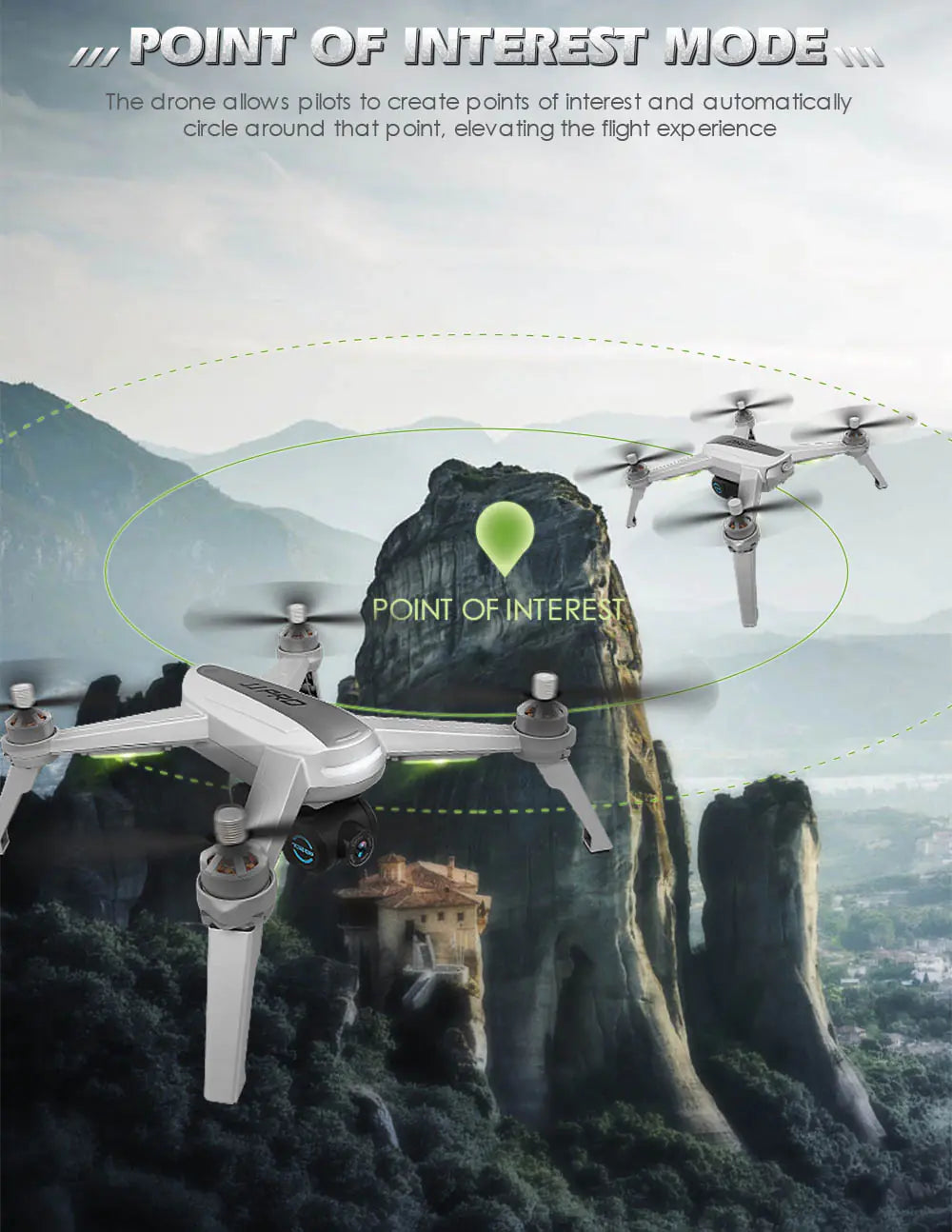 JJRC X5 GPS Drone with 2K HD Camera and Follow Mode