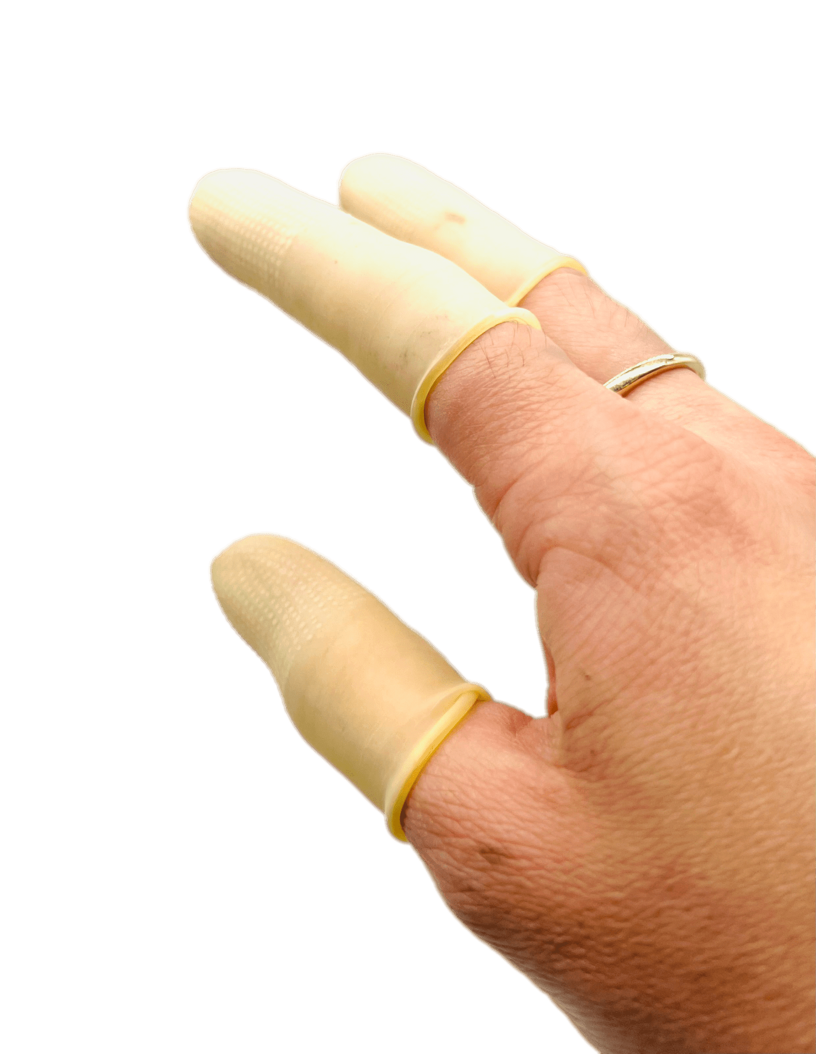 Safety Latex Finger Protector Shields for Hair Extensions, 50pcs