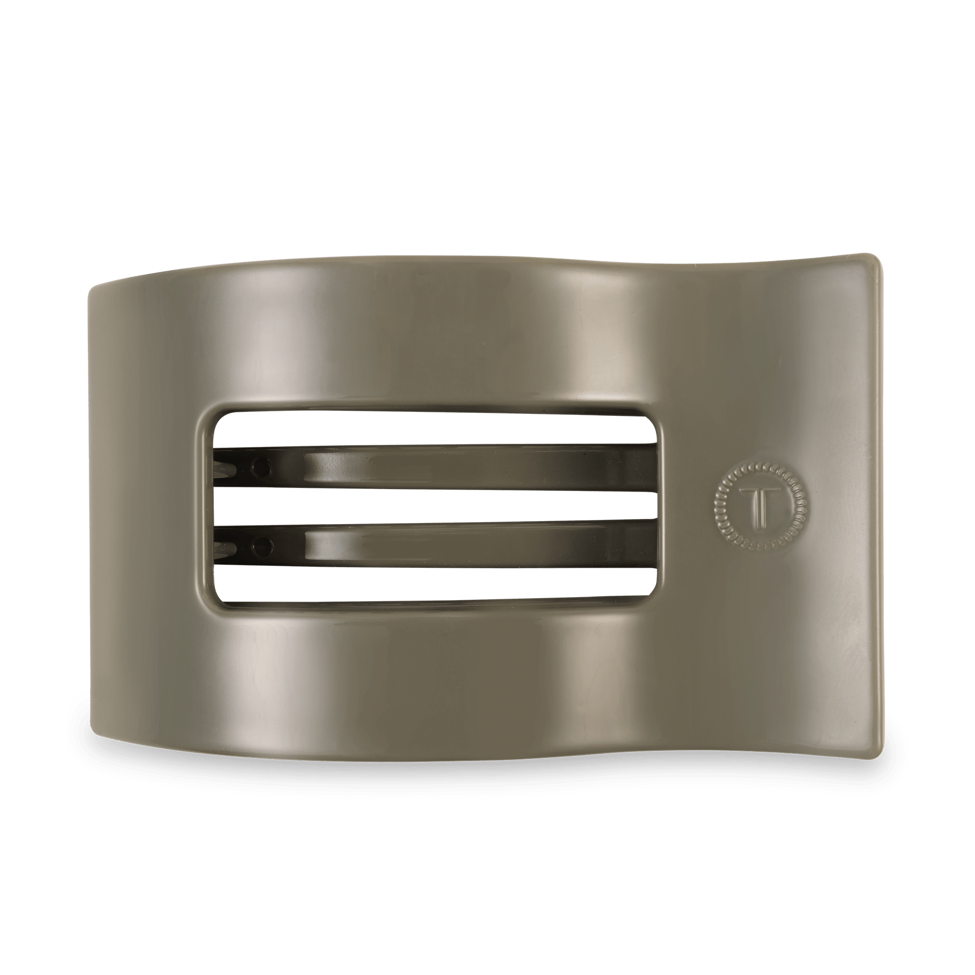 Sage It Ain't So Large Flat Rectangle Hair Clip in a soft green hue