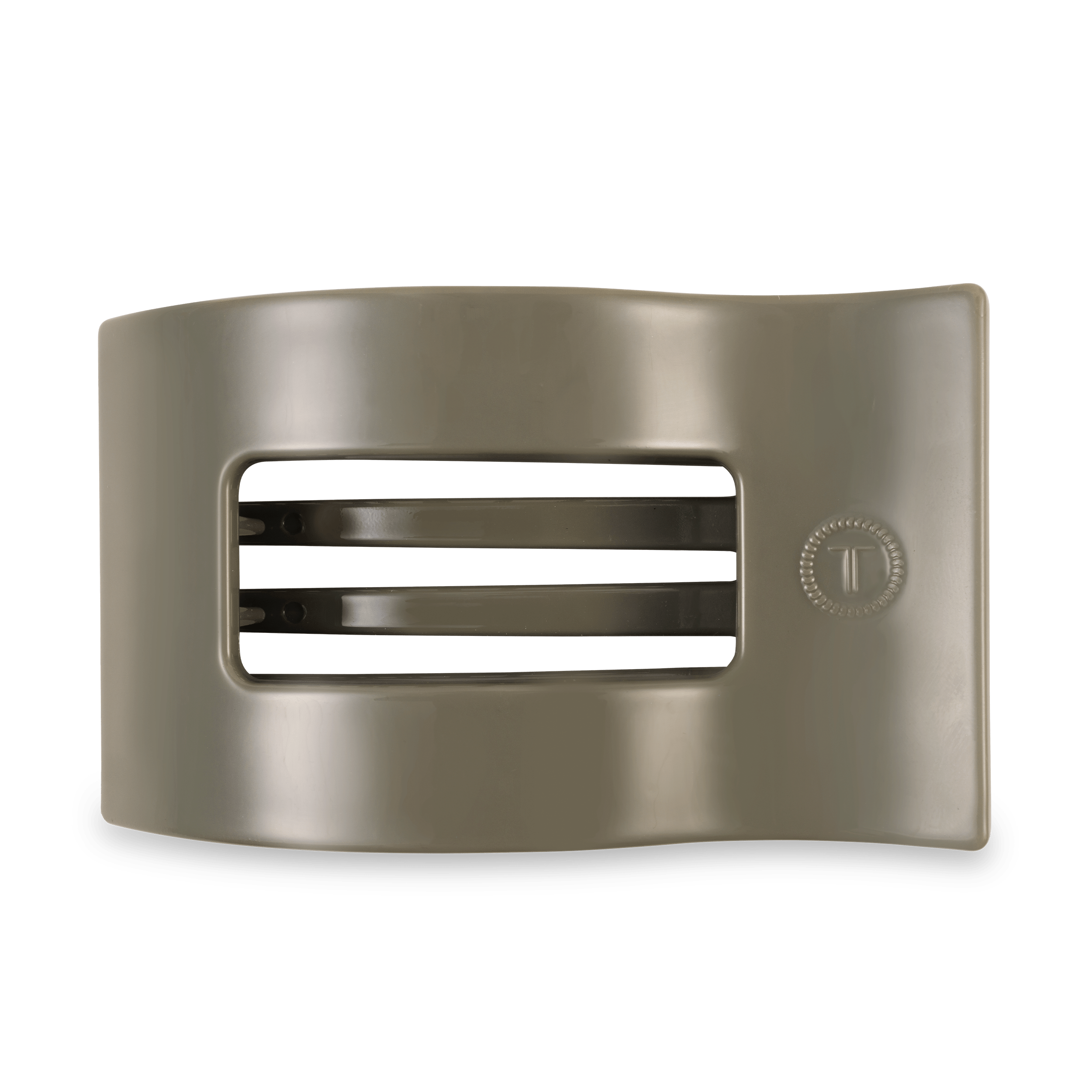 Sage It Ain't So Large Flat Rectangle Hair Clip in a soft green hue
