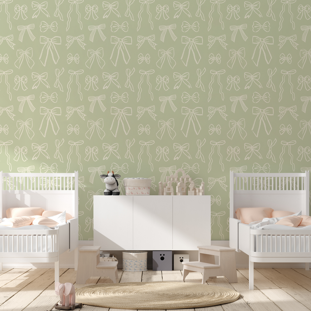 Brielle Cream and Multi-Color Removable Nursery Wallpaper