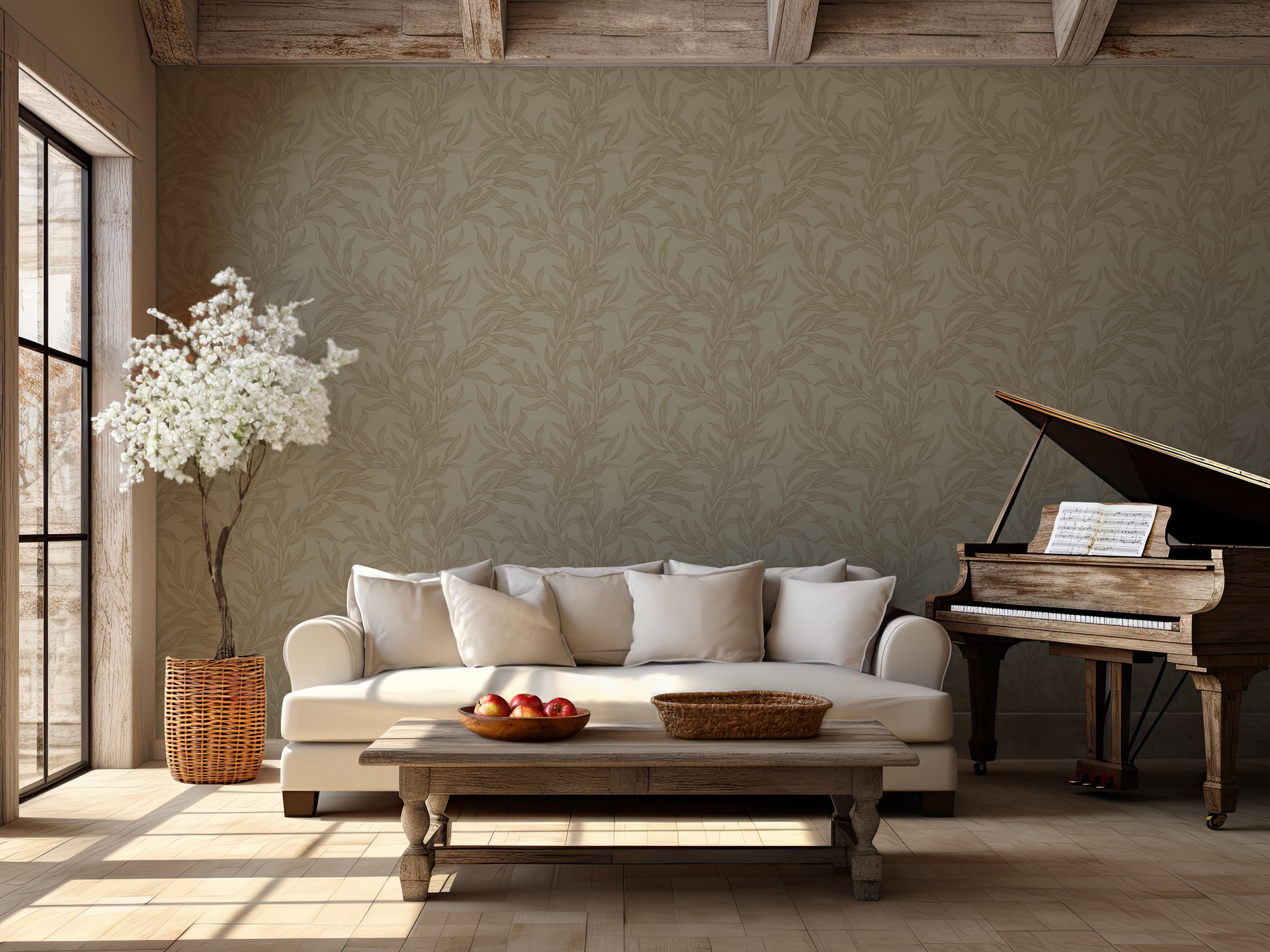Oaks Removable Peel and Stick Wallpaper by Taddy Mikelaites