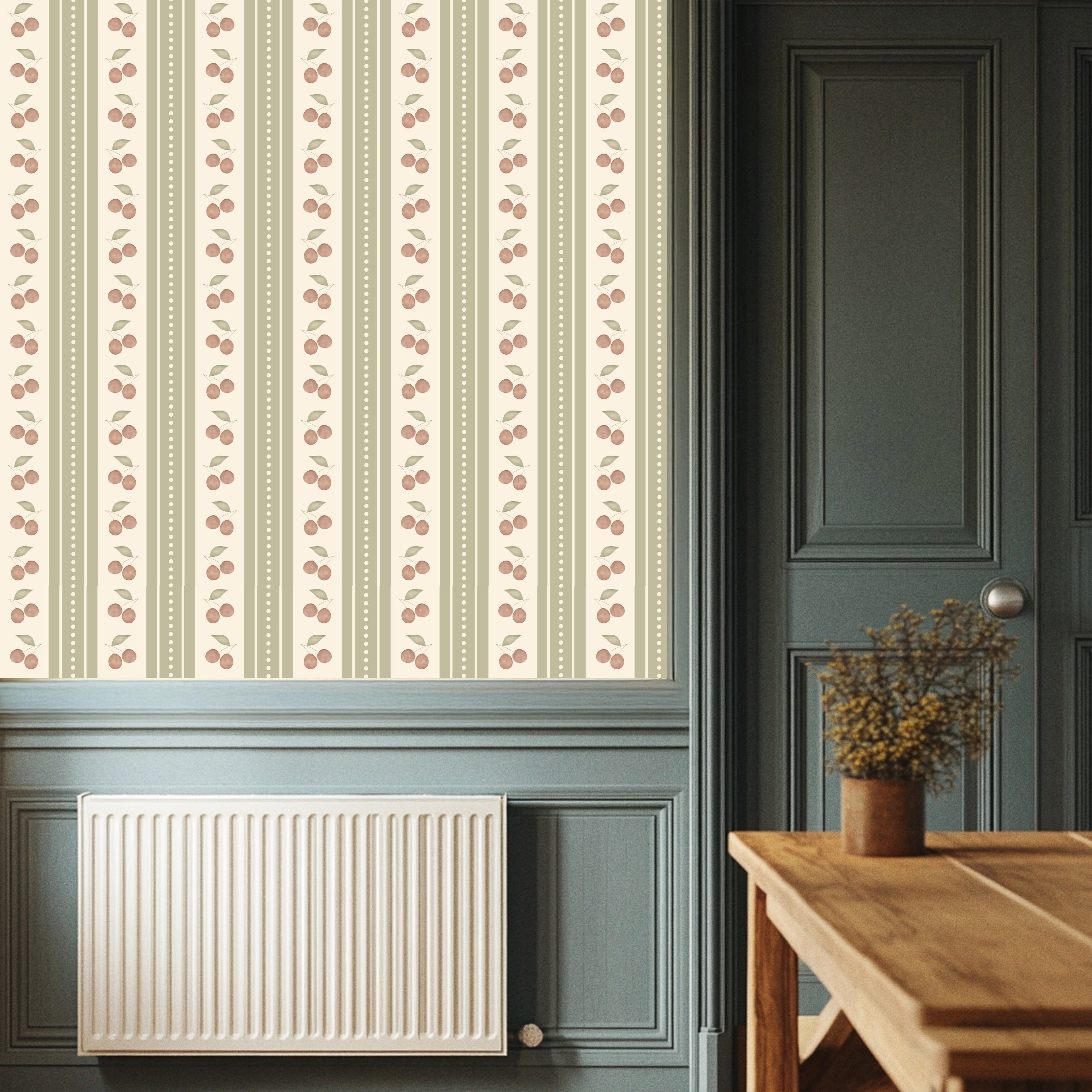 Arista Peel and Stick Wallpaper – Blush Pink, Cream & Sage Green