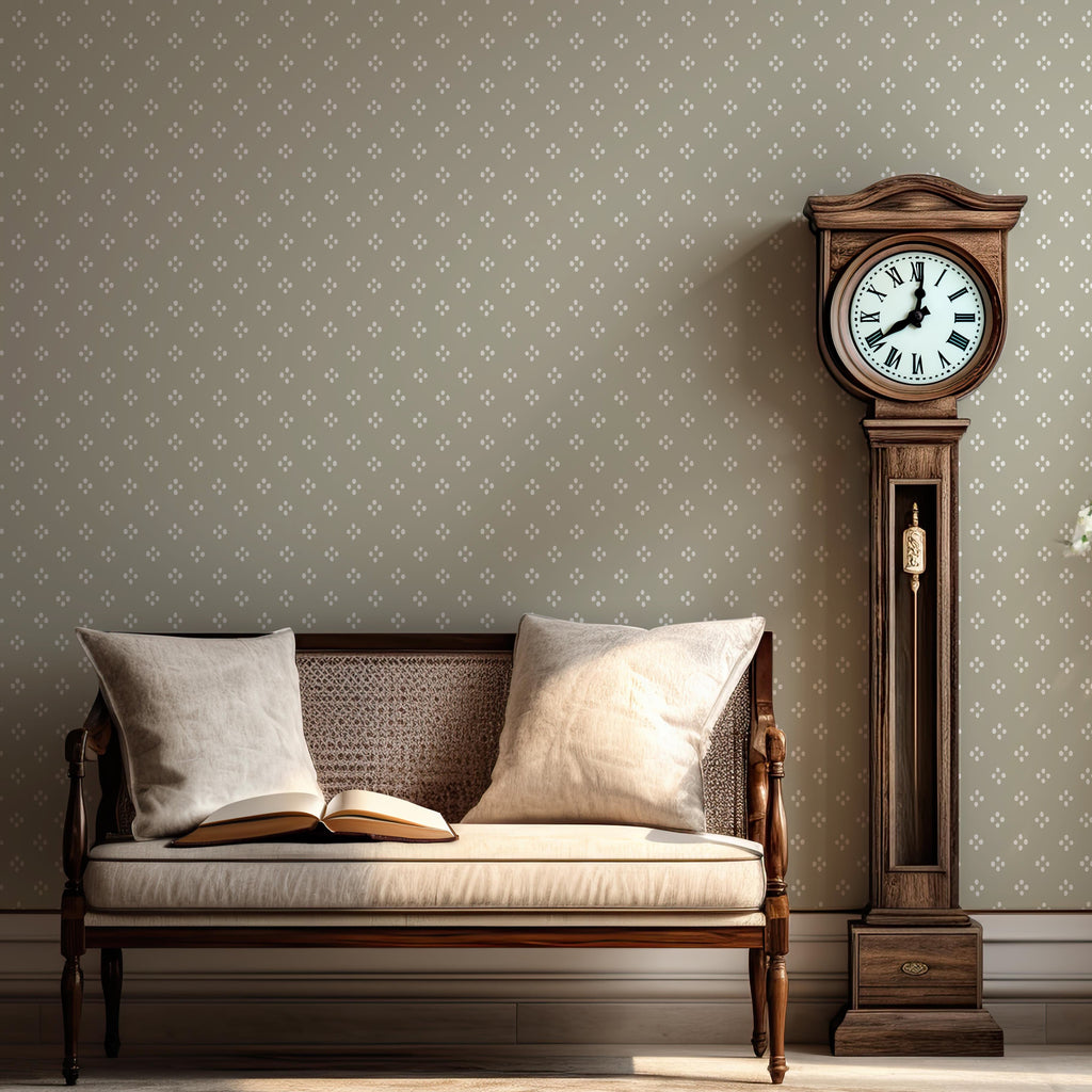 Cece Wallpaper by Kourtni Gunn pattern on a decorated accent wall