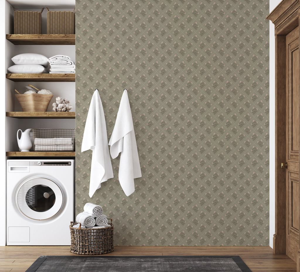 Rowena Wallpaper by Daphne and Sage