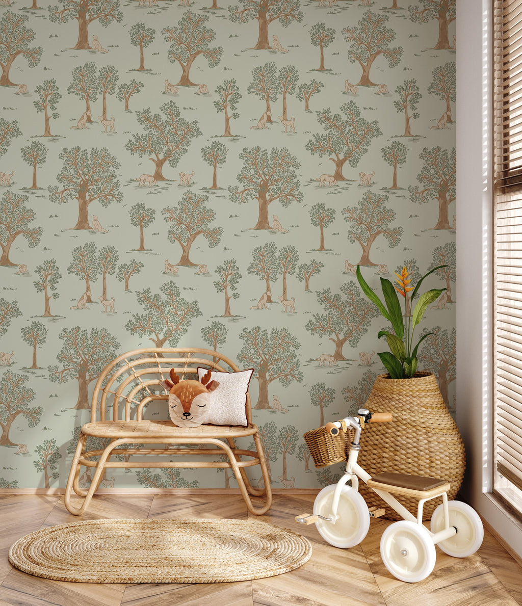 Camden Removable Peel and Stick Wallpaper by Beeky Illustration