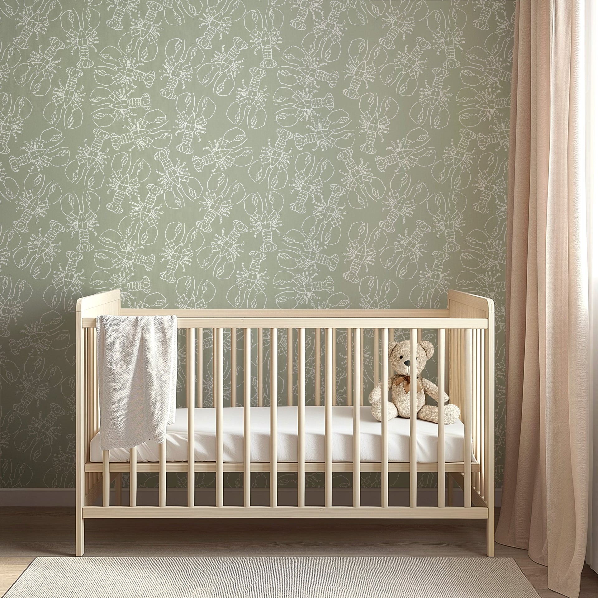 Lachlan Animal Print Wallpaper - Coastal Whimsical Decor
